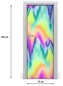 Adesivo per porta Sfondo arcobaleno 75x205 cm
