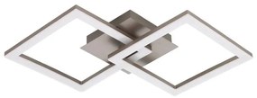 Plafoniera LED Huerta argento IP20 bianco naturale EGLO