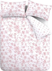 Set copripiumino e federa rosa per letto singolo 135x200 cm Mirabelle – Catherine Lansfield