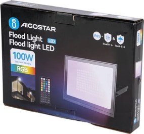 Aigostar - Faro LED RGB dimmerabile LED/100W/230V IP65 + telecomando