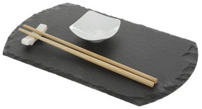 Set sushi 4 pezzi con vassoio in ardesia