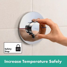 Rubinetto per doccia termostatico ad incasso tondo Comfort S senza corpo incasso