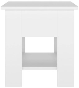 Tavolino da Salotto Bianco 40x40x42 cm in Legno Multistrato