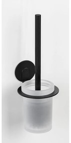 Scopino in vetro autoportante nero opaco Bivio - Wenko