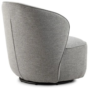 Poltrona grigio chiaro girevole Edna – MOME