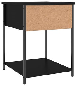 Comodini 2 pz Neri 44x45x58 cm in Legno Multistrato