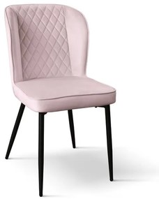 KINSLEE - sedia di design moderno in velluto