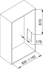 Appendiabiti Saliscendi per Armadio 83-115 cm Max 12Kg in Acciaio Emuca Cromo...