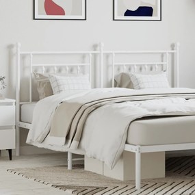 Testiera İn Metallo Bianco 160 Cm /