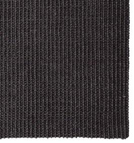 Tappeto in Sisal Naturale 66x200 cm Nero