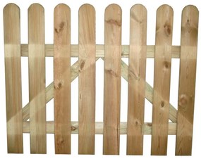 cancello da giardino in legno di pino impregnato in autoclave 100x100