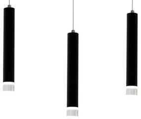 Lampadario LED su corda CARBON 3xLED/15W/230V