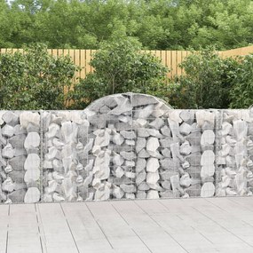 Cesti Gabbioni Ad Arco 40 Pz 200x30x100/120 Cm Ferro Zincato /