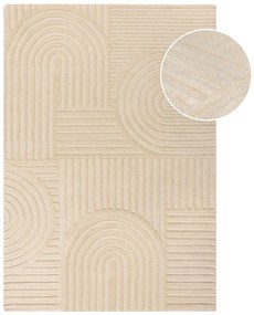 Tappeto in lana beige 200x290 cm Zen Garden - Flair Rugs