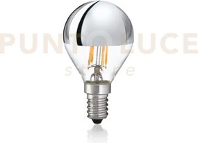 Lampadina attacco e14 sfera in vetro cromo 4 w 370 lm 3000 k ø 45 x...