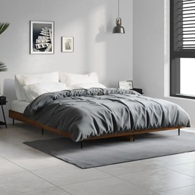 Giroletto Senza Materasso Rovere Marrone 140x190 Cm Truciolato /
