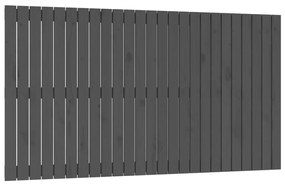 Testiera da parete grigia 159,5x3x90 cm legno massello di pino