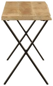 Panca con bordi vivi 105 cm in legno massello di mango