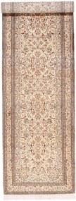 Cashmere Silk Tappeto orientale 80x320 Beige (Indian) Annodato A Mano