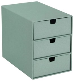 Organizer verde in cartone per cassetti Ingrid Canvas Paper Laminate – Bigso