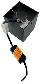 Faretto LED/5W/230V 3000/4000/6400K 7,5x7,5 cm nero