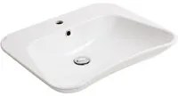 Lavabo ergonomico monoforo Evolution 62 cm