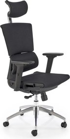 Sedia da ufficio Marcus in nero - H140 cm