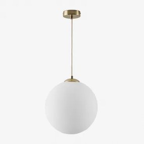 Lampada Da Soffitto A Sfera In Vetro Uvol Dorato & Ø30 Cm - Sklum