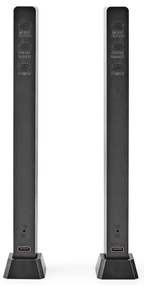 Nedis GALDP110BK - Lampada da tavolo LED RGB ricaricabile LED/250 mAh