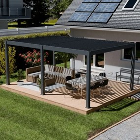 Pergola bioclimatica motorizzata Ombréa autoportante 4x6M (vari colori)