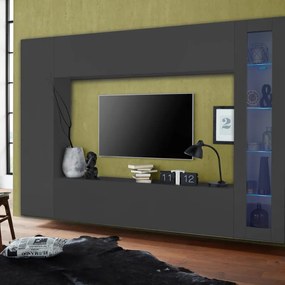 Mobile per TV maruska L 180 x H 40 x P 30 cm grigio scuro