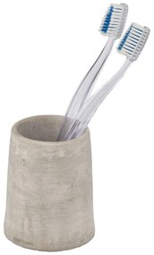 Tazza in cemento grigio per spazzolini da denti Villena - Wenko