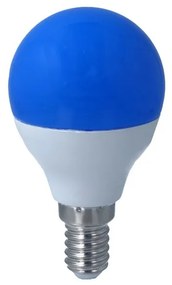 Lampada A Led E14 G45 4W 220V Colore Blu Blue