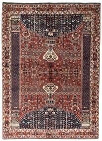 Shiraz Tappeto persiano 180 x 250 Rosso (Iran) Annodato A Mano