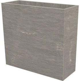 Fioriera Ardesia in polietilene grigio chiaro H 75 x L 80 x P 30 cm