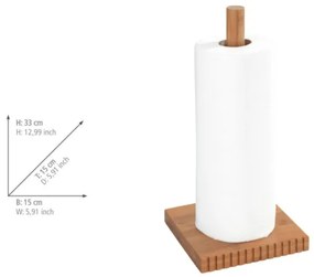 WENKO 54946100 - Portarotolo MERA 15x33 cm marrone