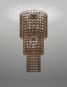 Giogali lampadadario a soffitto ca3 cristallo bronzo e cromo lucido...