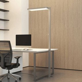Arcchio Piantana LED Timon, 54W, argento, altezza 195 cm