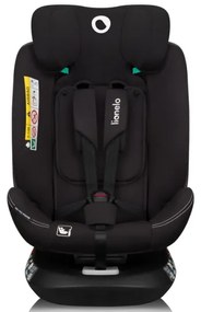 Lionelo-Seggiolino auto girevole con base BASTIAAN ONE i-Size 40-150 cm Nero Carbonio