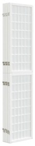 Divisorio pieghevole 6 pannelli stile giapponese 240x170 bianco