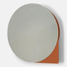 Mobile per bagno color terracotta in metallo da appendere/con specchio 55x55 cm Sonnet – Spinder Design