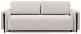 Divano beige allungabile/con contenitore e rivestimento in bouclé 244 cm Arcadova – ELTAP