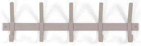Appendiabiti da parete in metallo grigio-beige Dexter - Spinder Design