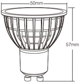 Faretto LED GU10 4W RGB+CCT Dimmerabile Colore RGB+CCT