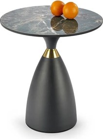 Tavolino da caffè Morena effetto marmo/oro