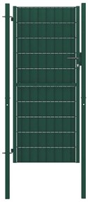 Cancello Per Recinzione İn Pvc E Acciaio 100x164 Cm Verde /