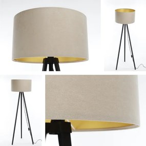Lampada da terra STANDART 1xE27/60W/230V beige/wenge