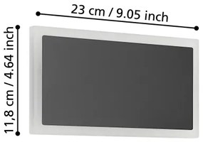 Eglo 901189 - Applique a LED TALAMELLO LED/12W/230V 3000K 12x23 cm nero