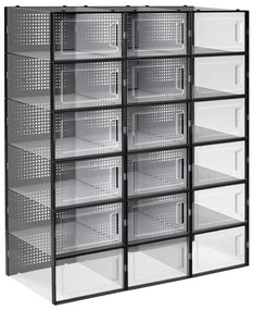 Scaffale modulare con scomparti BOXIFY nero