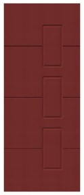 Pannello per porta d'ingresso P190 pellicolato pvc rosso L 92  x H 210.5 cm, Sp 6 mm apertura destra